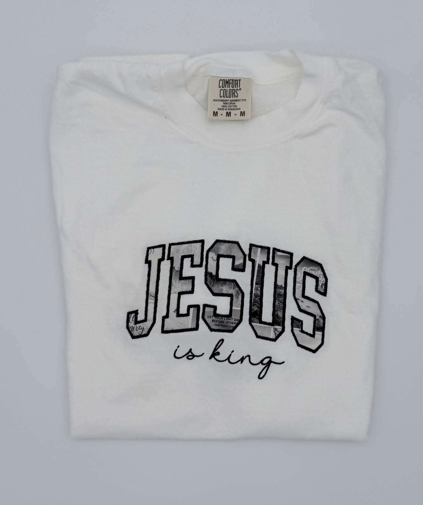 Jesus is King- Embroidered T-shirt