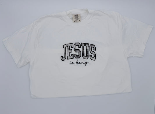 Jesus is King- Embroidered T-shirt